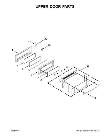 Upper door parts