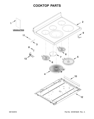 Cooktop parts