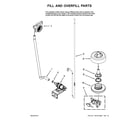 Jenn-Air JDB1255AWS2 fill and overfill parts diagram