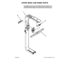 Jenn-Air JDB1255AWS2 upper wash and rinse parts diagram