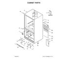 Amana ABB1924BRW00 cabinet parts diagram
