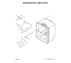 Amana ABB1924BRB00 refrigerator liner parts diagram
