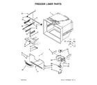 Amana ABB1924BRW00 freezer liner parts diagram