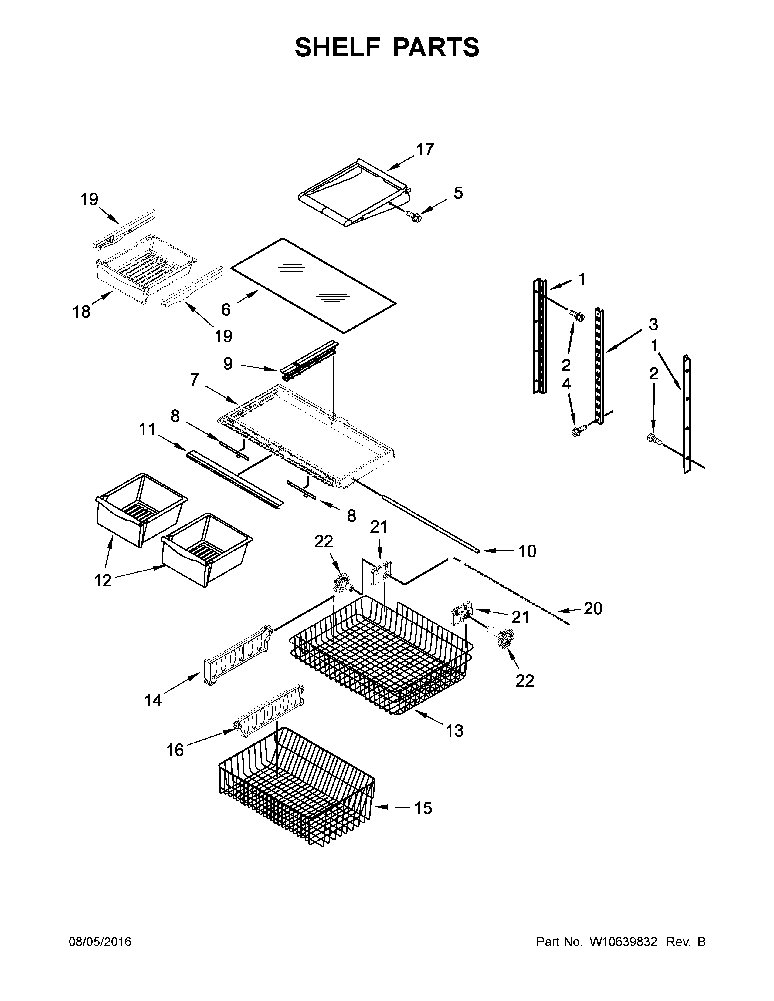 Shelf parts