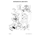 Jenn-Air JFX2897DRP00 refrigerator liner parts diagram