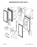 Refrigerator door parts