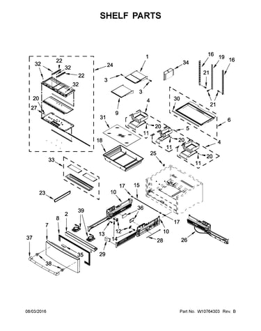 Shelf parts