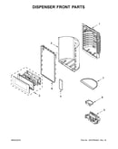 Dispenser front parts
