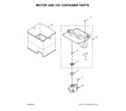 Jenn-Air JFX2897DRP00 motor and ice container parts diagram