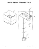Motor and ice container parts