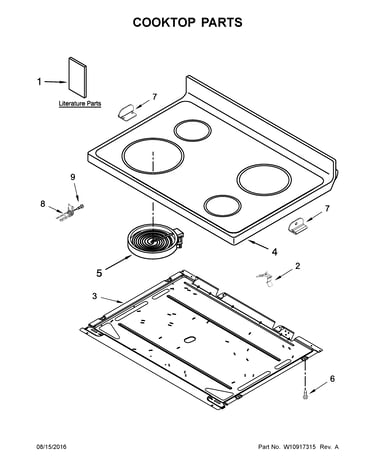 Cooktop parts