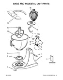 Base and pedestal unit parts
