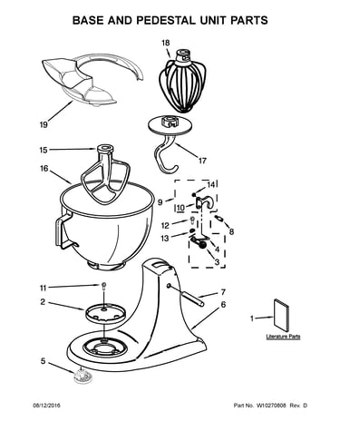 Base and pedestal unit parts