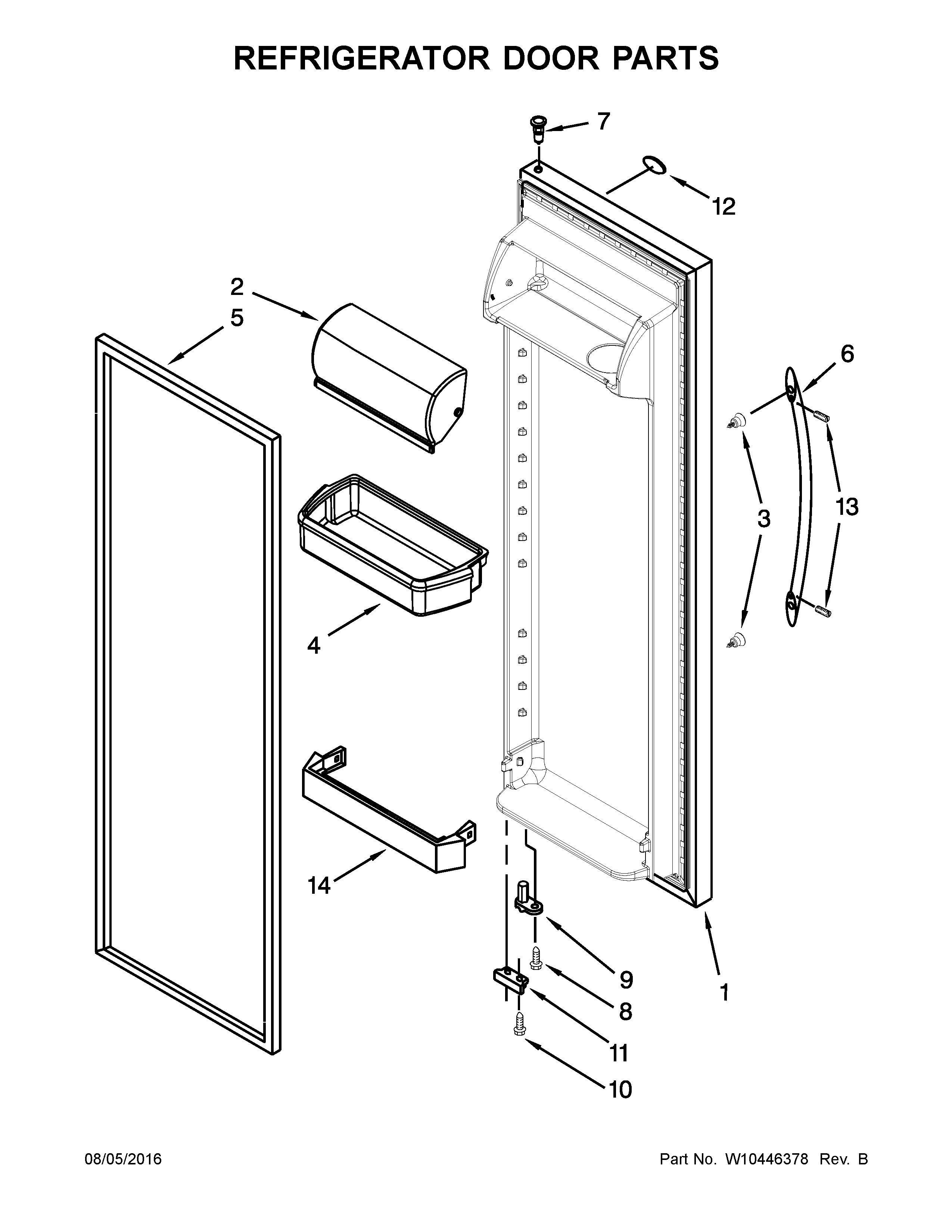 REFRIGERATOR DOOR PARTS