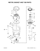 Motor, basket and tub parts