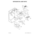 KitchenAid KBFN502ESS00 refrigerator liner parts diagram