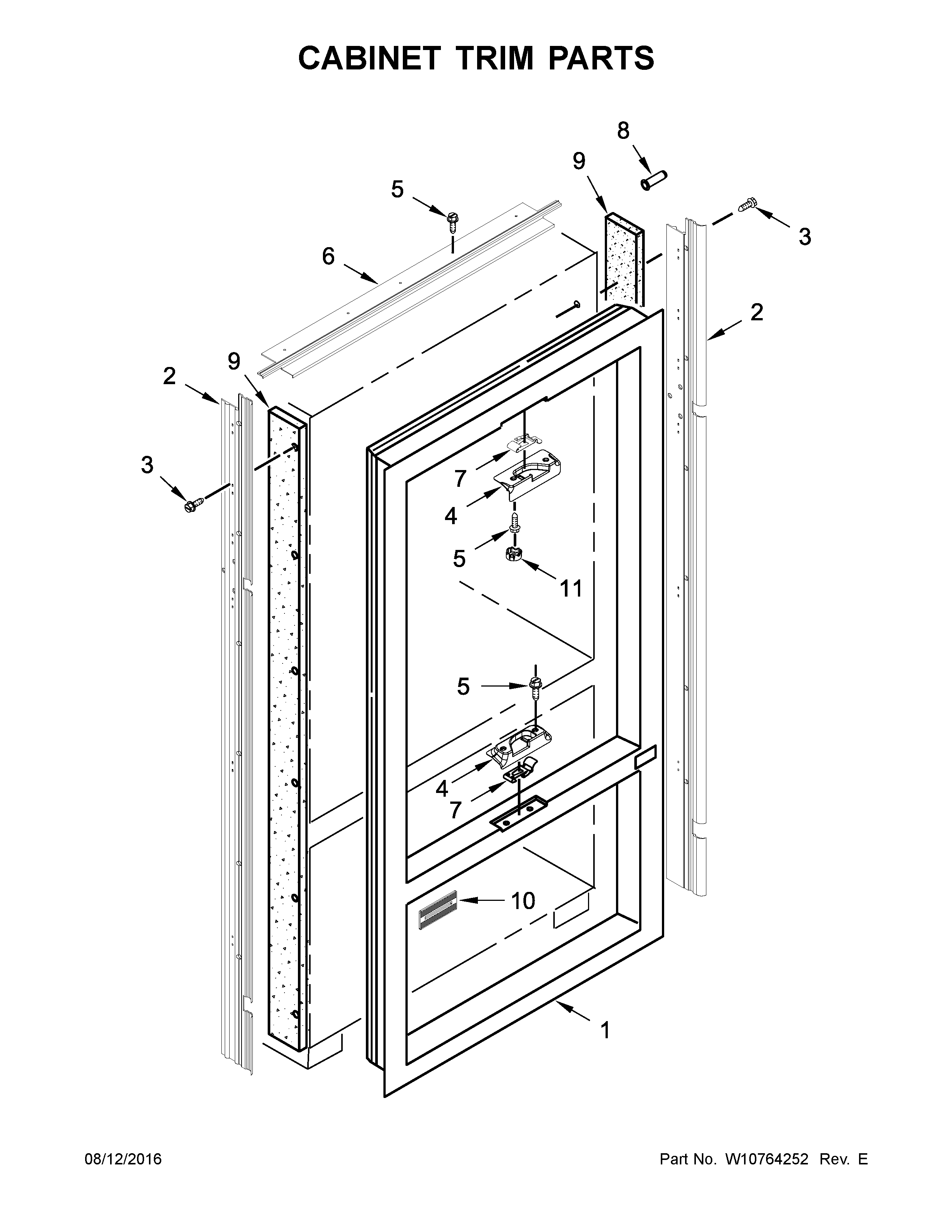 Cabinet trim parts