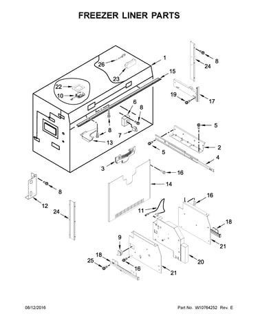 Freezer liner parts