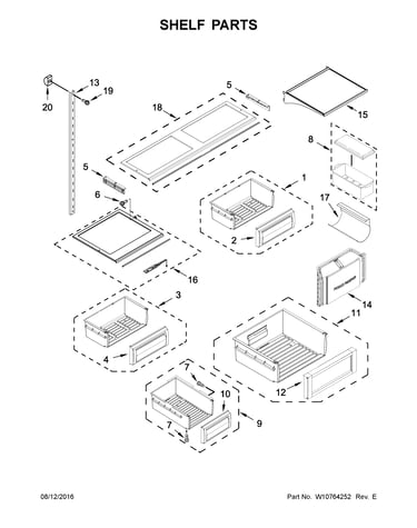 Shelf parts