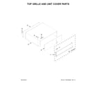 KitchenAid KBFN402ESS00 top grille and unit cover parts diagram