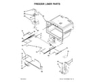 KitchenAid KRFC400EWH00 freezer liner parts diagram