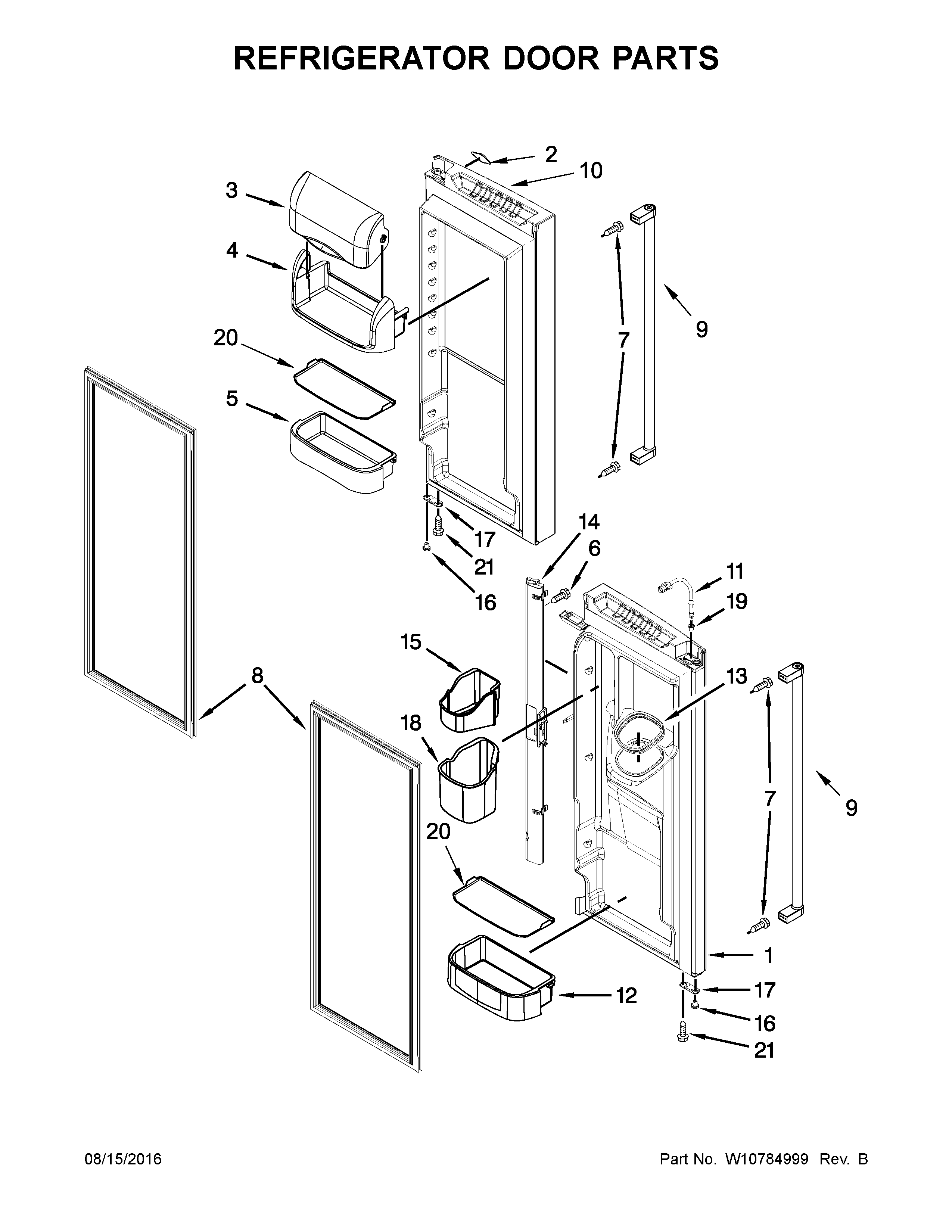 REFRIGERATOR DOOR PARTS