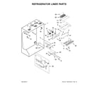 KitchenAid KBFN502ESS01 refrigerator liner parts diagram
