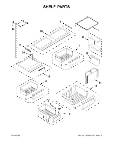 Shelf parts