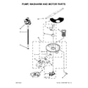 Whirlpool WDT780SAEM1 pump, washarm and motor parts diagram