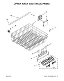Upper rack and track parts