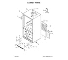 Whirlpool 5GBB2258EA00 cabinet parts diagram