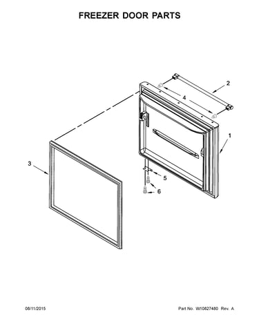 Freezer door parts