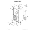 Whirlpool 5GBB1958EW00 cabinet parts diagram