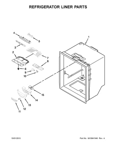 Refrigerator liner parts