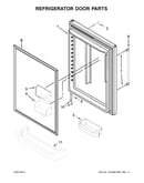 Refrigerator door parts
