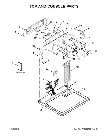 Top and console parts