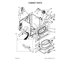 Whirlpool WGD4915EW1 cabinet parts diagram