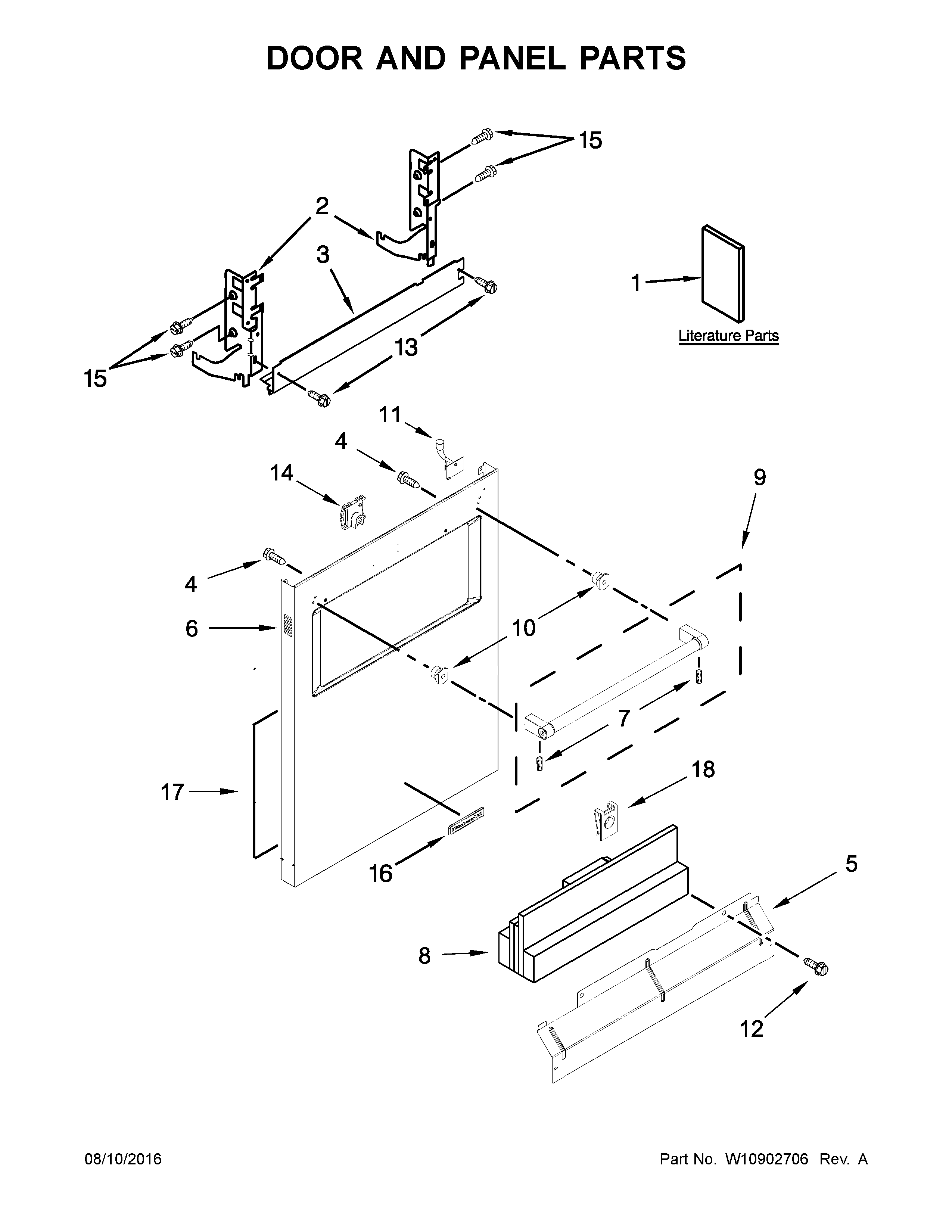 Door and panel parts