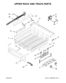 Upper rack and track parts