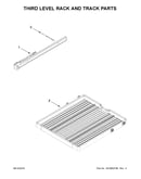 Third level rack and track parts