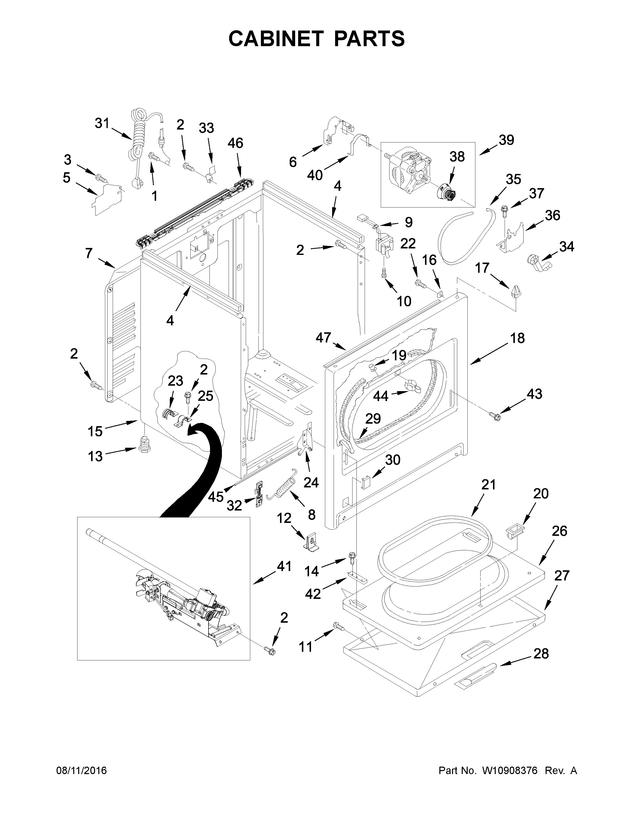 Cabinet parts