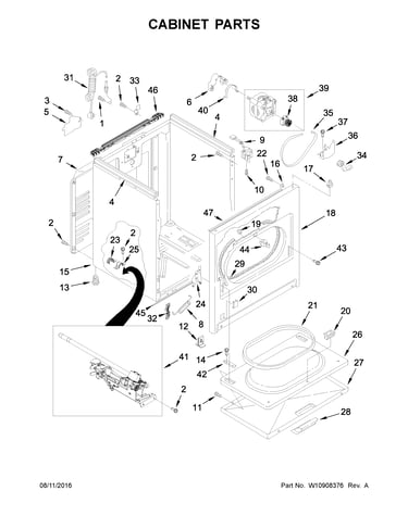 Cabinet parts