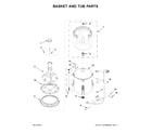 Inglis ITW4671EW1 basket and tub parts diagram