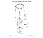 Inglis ITW4671EW1 gearcase, motor and pump parts diagram