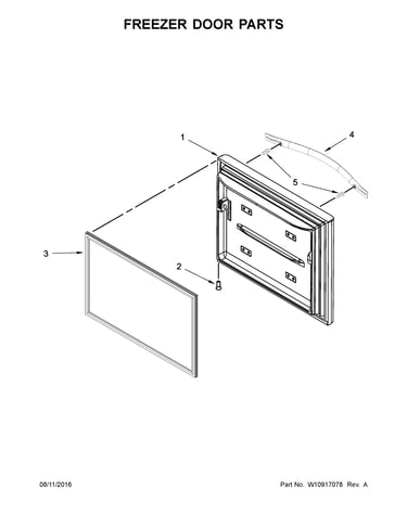 Freezer door parts