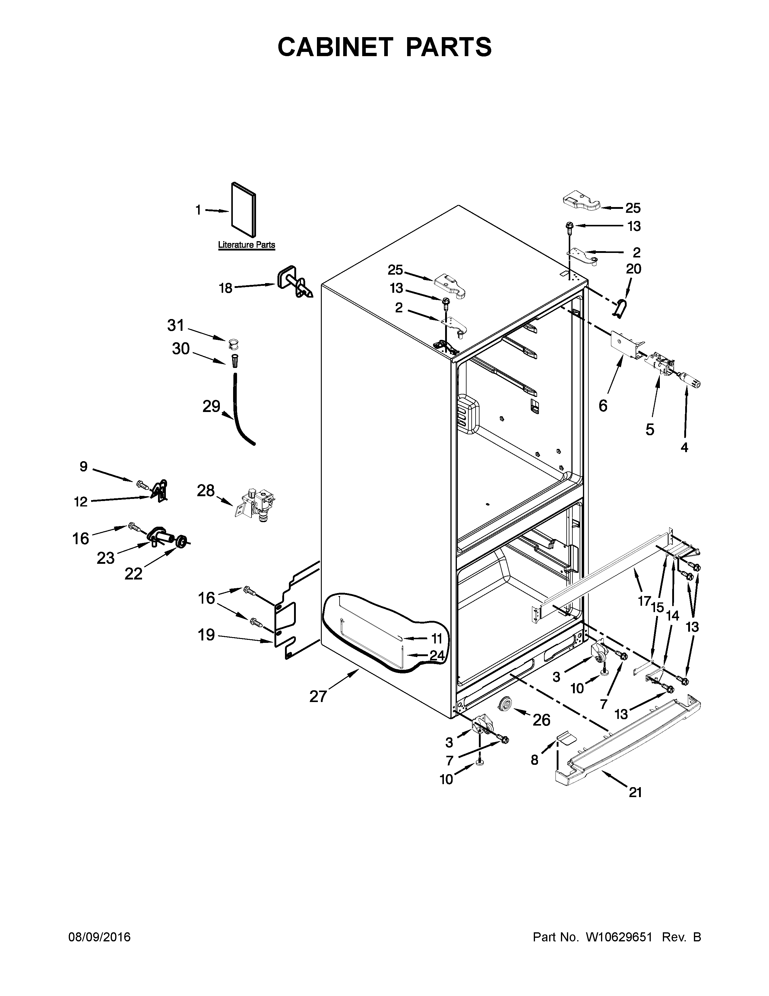 Cabinet parts