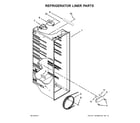 Amana ASD2575BRB03 refrigerator liner parts diagram
