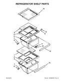Refrigerator shelf parts