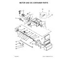 Amana ASD2575BRB03 motor and ice container parts diagram