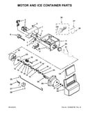 Motor and ice container parts